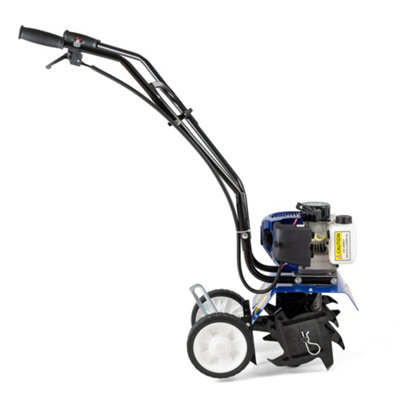 POLLOR Petrol Rotavator Garden Tiller 52cc Mini Soil Cultivator ...
