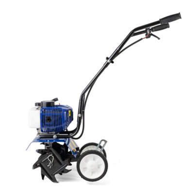 POLLOR Petrol Rotavator Garden Tiller 52cc Mini Soil Cultivator ...