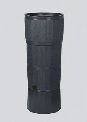 Polybutt 150L Woodgrain Water Butt - Graphite Recycled Plastic ...