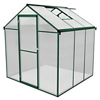 Polycarbonate Greenhouse 6ft x 6ft  Green