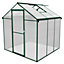 Polycarbonate Greenhouse 6ft x 6ft  Green