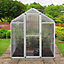 Polycarbonate Greenhouse 6ft x 6ft  Silver