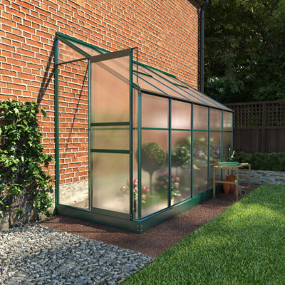 Polycarbonate Lean-To Greenhouse - 4x6