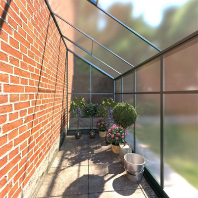 Polycarbonate Lean-To Greenhouse - 4x8 - 3