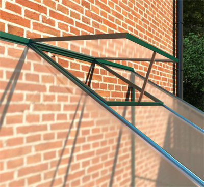 Polycarbonate Lean-To Greenhouse - 4x8 - 6