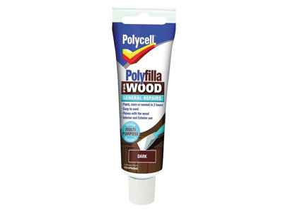 Polycell 5207200 Polyfilla For Wood General Repairs Tube Dark 75g PLCWGRD75