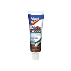Polycell 5207200 Polyfilla For Wood General Repairs Tube Dark 75g PLCWGRD75