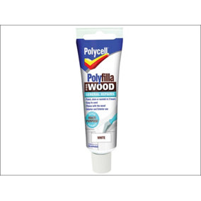 Polycell 5207203 Polyfilla For Wood General Repairs Tube White 75g PLCWGRW75