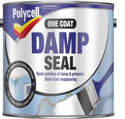 Polycell Damp Seal Paint White 2.5L DIY at B&Q