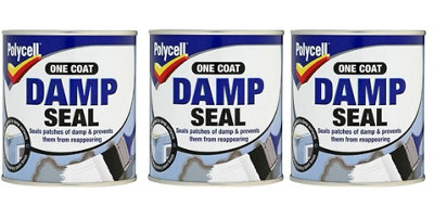 Polycell One Coat Damp Seal 2.5L Pack of 3