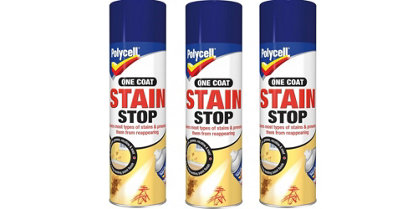 Polycell One Coat Stain Stop Spray 250ml Pack of 3