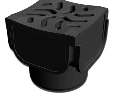 Polydrain Shallow Flow Quadbox Corner Piece Bend