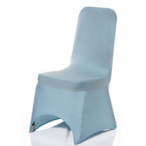 Polyester Spandex Chair Cover for Wedding Decoration - Baby Blue, Pack of 1