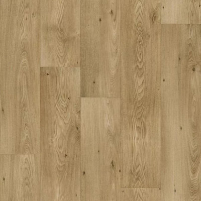 Polyflor 2126 Beige Brown Wood Effect Commercial Heavy-Duty Flooring with 3.0mm Thickness-11m(36'1") X 3m(9'9")-33m²