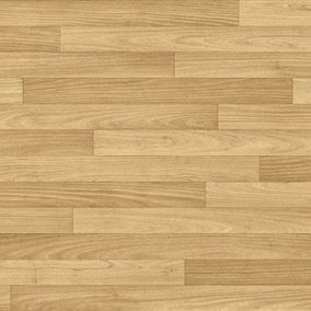 Polyflor 2128 Beige Brown Wood Effect Commercial Heavy-Duty Flooring with 3.0mm Thickness-11m(36'1") X 3m(9'9")-33m²