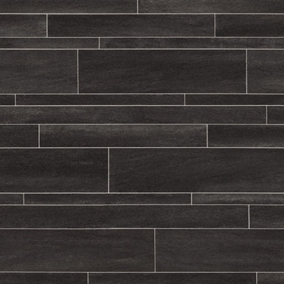 Polyflor 2153 Black Stone Effect Commercial Heavy-Duty Vinyl Flooring ...