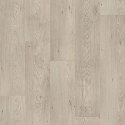 Polyflor 2161 Grey Wood Effect Slip-Resistant Commercial Heavy-Duty Vinyl Flooring with 3.0mm Thickness-1m(3'3") X 3m(9'9")-3m²