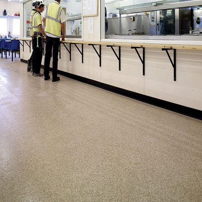 Polyflor Polysafe Mosaic Pur Akoya 4125 Beige Mosaic Effect Anti-Slip ...