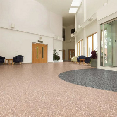 Polyflor Polysafe Mosaic Pur Earthstone 4155 Beige Mosaic Effect ...