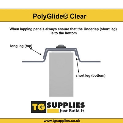 PolyGlide Clear Glass-Like Solid Polycarbonate Roofing Sheet Panel - 4000mm