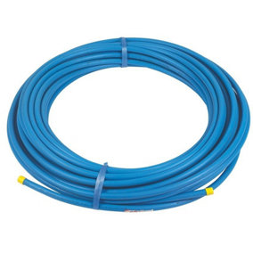 Polypipe 25 metre Roll of 25mm Blue Water Mains Service MDPE Pipe