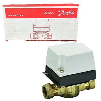 Polypipe Danfoss 087N6674 UFHZV1 22mm 2 Port Spring Return Zone Valve