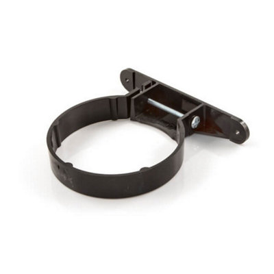 Polypipe Plastic Pipe Clips Black (4in)