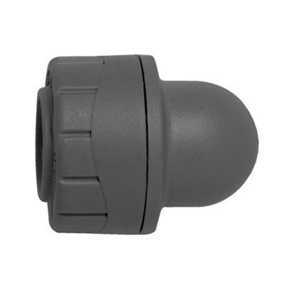 Polypipe PolyPlumb PB1928 28mm Socket Blank End Stop Cap - Grey Single