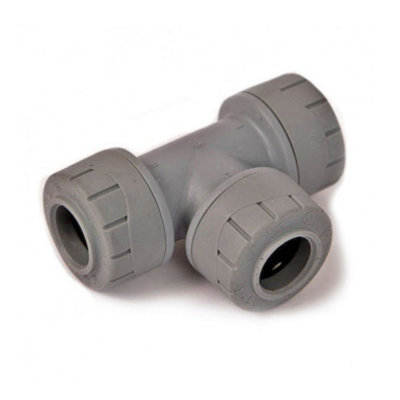 Polypipe PolyPlumb PB215 15mm Equal Tee - 10 Pack