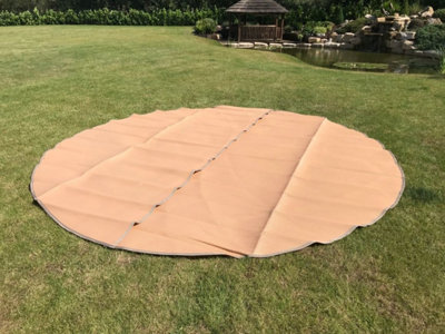 Polypropylene Matting for 5M Bell Tents, Full Moon, Frosted Taupe