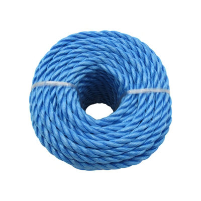 Direct Manufacturing Direct Manufacturing Blue Polypropylene Rope Coils, 14mm Polyrope, Sailing, Agriculture, Camping multiple lengths (220m