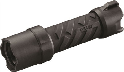 POLYSTEEL 400 Twist-Focusing LED Torch - 375 lumens, high, medium & low modes, 4 x AAA batteries