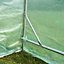 Polytunnel Greenhouse Walk In Galvanised Windows Doors Growhouse PE Cover Diameter 2 x 2.5m