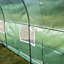 Polytunnel Greenhouse Walk In Galvanised Windows Doors Growhouse PE Cover Diameter 3 x 2m