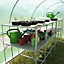 Polytunnel Greenhouse Walk In Galvanised Windows Doors Growhouse PE Cover Diameter 5 x 2m