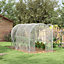 Polytunnel Greenhouse with PE Cover, Walk-in Grow House, 3 x 2 x 2m