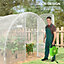 Polytunnel Greenhouse with PE Cover, Walk-in Grow House, 4 x 3 x 2m