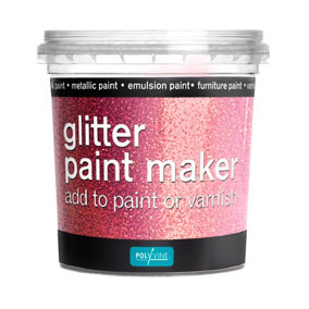 Polyvine Glitter Paint Maker Pink 75G For 2.5L