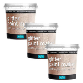 Polyvine Glitter Paint Maker Rainbow - pack of 3 - for 7.5L