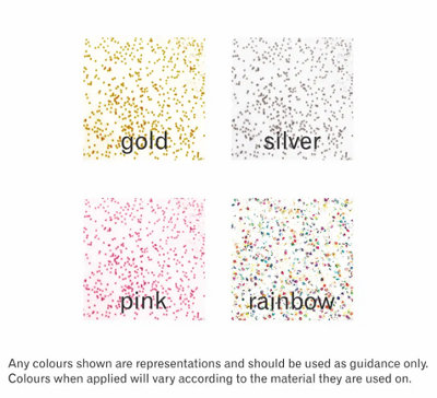Polyvine Glitter Paint Maker Rainbow - pack of 3 - for 7.5L
