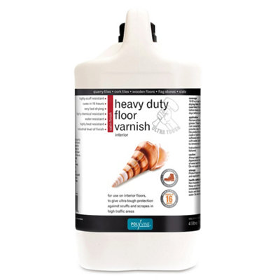 Polyvine Heavy Duty Floor Varnish Satin 4L | DIY At B&Q