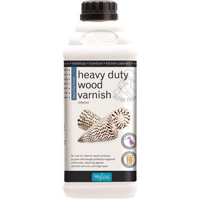 Polyvine Heavy Duty Interior Wood Varnish Dead Flat 1L