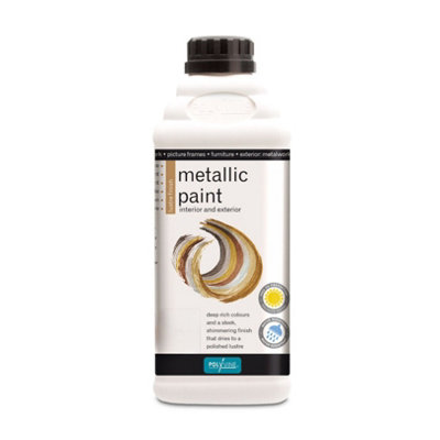 Polyvine Metallic Paint Antique Gold 1L