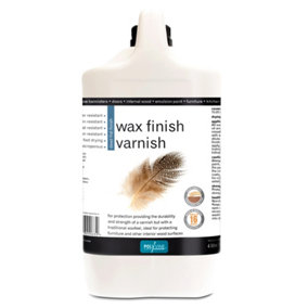 Polyvine Wax Finish Varnish Dead Flat Clear 4L