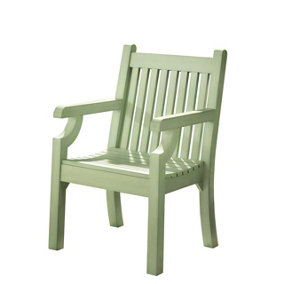 Polywood Classic Garden Armchair - Weatherproof UV-Stabilised Wood Effect Outdoor Chair Seat - H93.5 x W62.5 x D60.5cm, Duck Egg