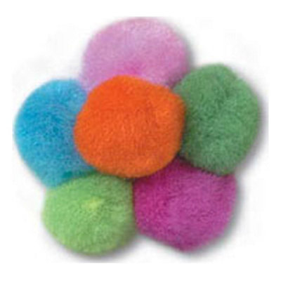 POM-POMS 1IN PK100 - Pom Poms 2.5cm: Assorted Neon: Pack of 100 - Trimits