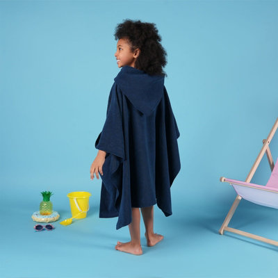 Poncho Towel Childrens Absorbent Hood Quick Drying Beach Robe - 6