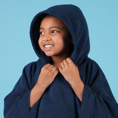 Poncho Towel Childrens Absorbent Hood Quick Drying Beach Robe - 7