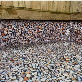Pond liner Heavy Duty Durable 25 year warranty 3D Pebbles 280gsm - 0.5mm thick 10m x 10m (32'x32')