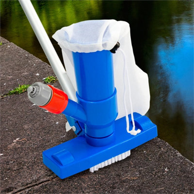 POND VACUUM POOL CLEANER ALGAE BRUSH SLUDGE REMOVER DIRT WATER SILT VAC